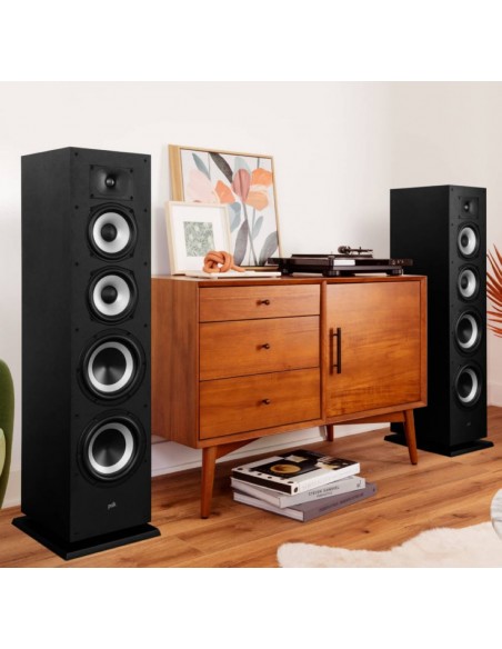 Altavoz Torre - POLK XT70, Negro, 2...
