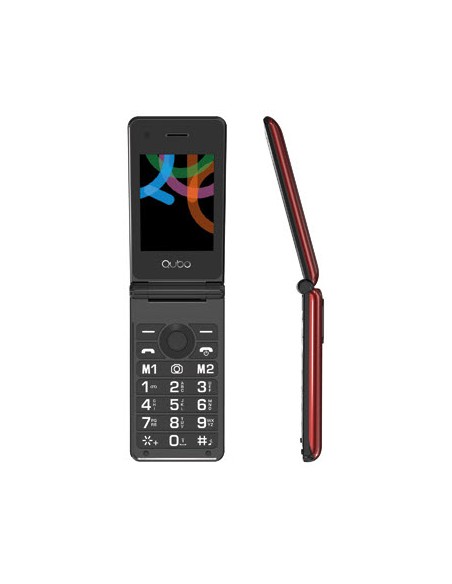 Teléfono Móvil - QUBO X-28BRD, Rojo,...
