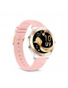 Smartwatch - KSIX LYA, Rosa 1.19", 2 Correas Metal