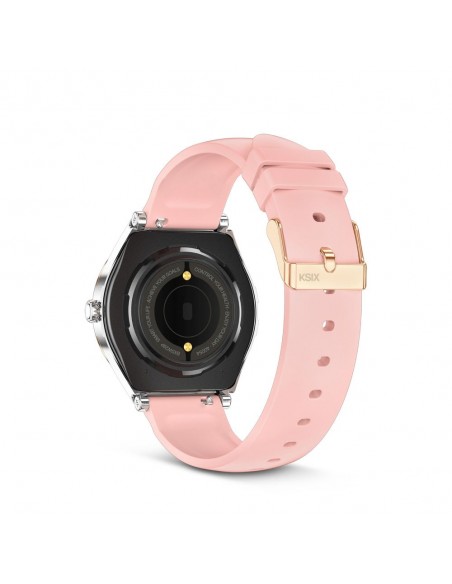 Smartwatch - KSIX LYA, Rosa 1.19", 2...