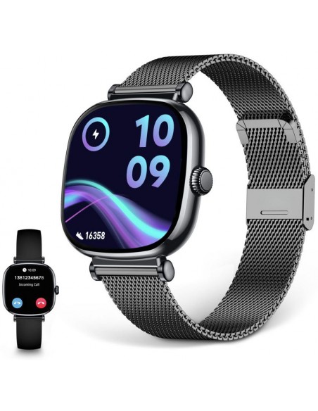 Smartwatch - KSIX IRIA, Negro, 1.7",...