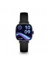 Smartwatch - KSIX IRIA, Negro, 1.7", 2 Correas Metal, IP68, AMOLED