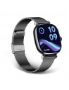 Smartwatch - KSIX IRIA, Negro, 1.7", 2 Correas Metal, IP68, AMOLED