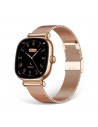 Smartwatch - KSIX IRIA, Rosa, 1.7", 2 Correas Metal, IP67, Bluetooth