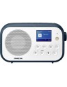 Radio Portátil - SANGEAN, DPR-42BT, Blanco Azul, Recepción Digital DAB+