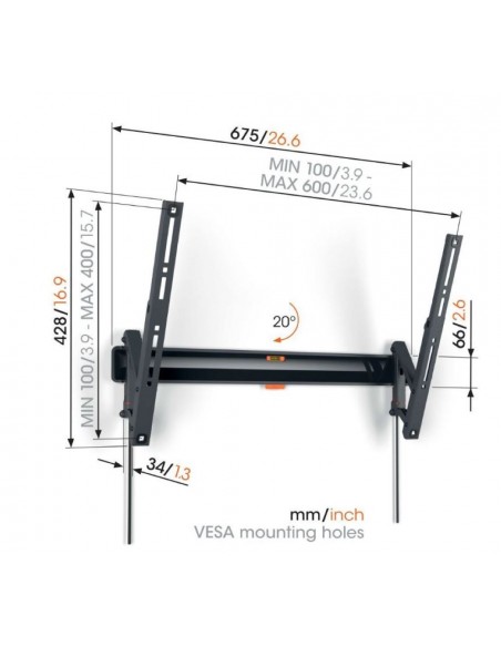 Soporte Pared - VOGEL'S, TVM 3613, TV...