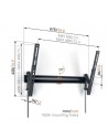 Soporte Pared - VOGEL'S, TVM 3613, TV 40" a 77",Inclinable hasta 20º