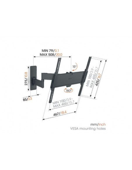 Soporte Pared - VOGEL'S, TVM 1443, TV...