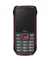 Móvil - QUBO ST-001, Negro y Rojo, 2.4", Rugerizado, Protección IP67