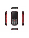 Móvil - QUBO ST-001, Negro y Rojo, 2.4", Rugerizado, Protección IP67