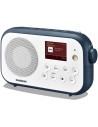 Radio Portátil - SANGEAN DPR-42BT, Blanco/Piedra Azul, Recepción Digital DAB+