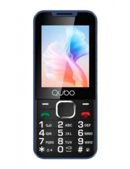 Móvil - QUBO X-240BL, Azul, 2.4",...
