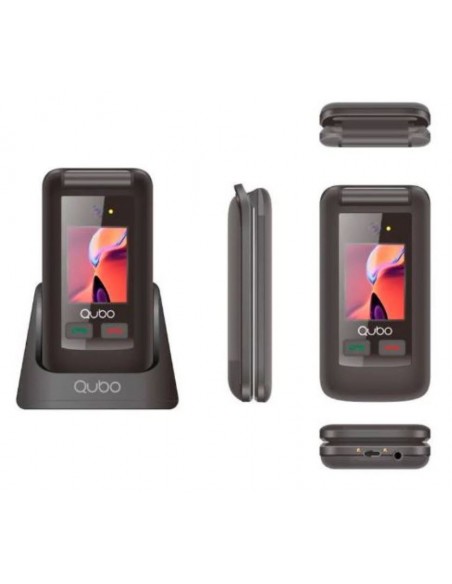 Móvil - QUBO SENIOR X-247, Negro, 2G,...