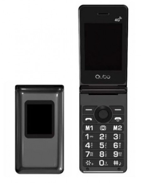 Móvil - QUBO X-28B, Negro, 2.4", 4G,...