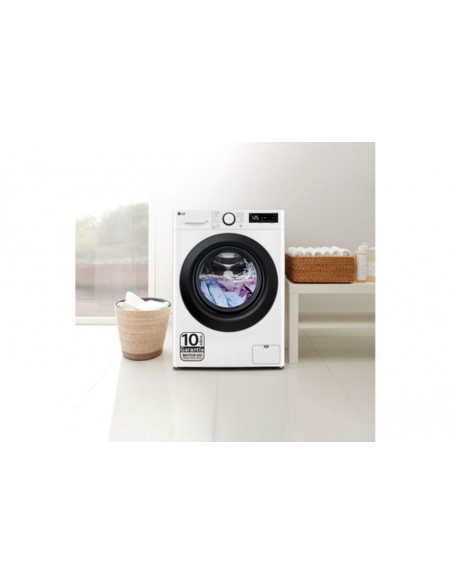 Lavadora -  LG F4WR5010A6W, Blanco,...