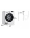 Lavadora -  LG F4WR5010A6W, Blanco, 10 Kg, 1400 rpm, AI DD™