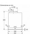 Campana Integrable - BALAY 3BF377 EX, 70cm, Inox, 46 dB
