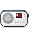 Radio Portátil - SANGEAN DPR-42BT, Blanco/Piedra Azul, Recepción Digital DAB+