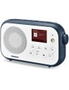 Radio Portátil - SANGEAN DPR-42BT, Blanco/Piedra Azul, Recepción Digital DAB+