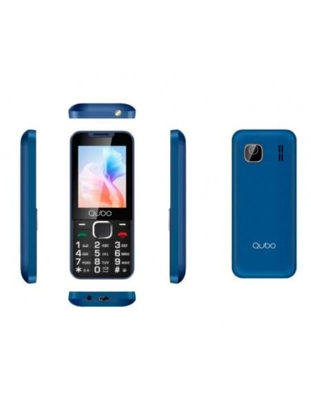 Móvil - QUBO X-240BL, Azul, 2.4",...