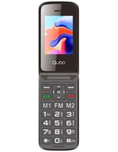 Móvil - QUBO SENIOR X-247, 2G, Negro,...