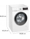 Lavadora Carga Frontal - SIEMENS WG54G2Z1ES, Blanco, 10 kg, 1400 rpm, Eficiencia A