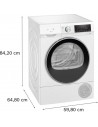 Secadora Bomba Calor - Siemens WQ42G200ES, Blanco, 9 kg, Eficiencia D