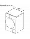 Secadora Bomba Calor - SIEMENS WT45HV00ES, 8 Kg, Blanco, Eficiencia D
