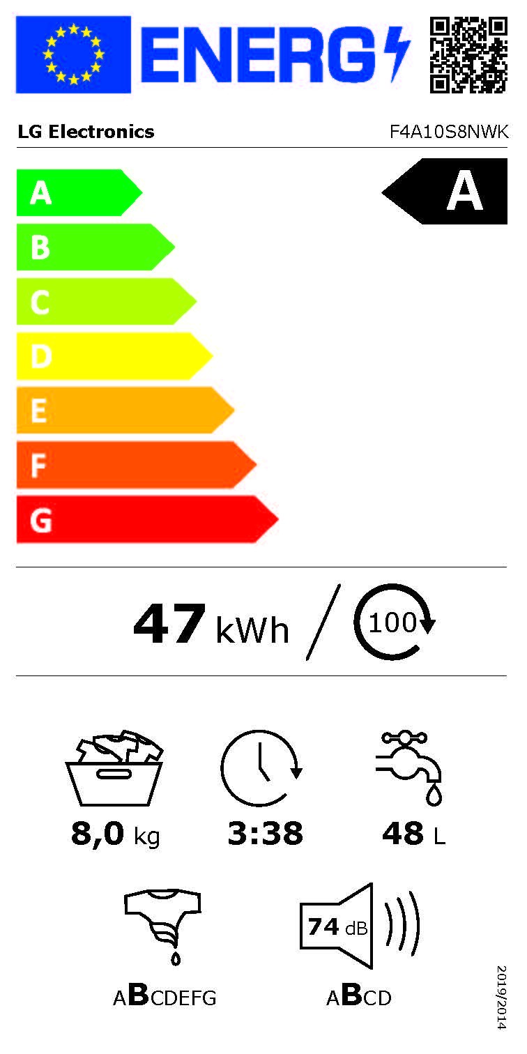 Etiqueta de Eficiencia Energética - F4A10S8NWK8