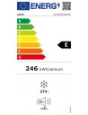 Congelador Vertical - ASPES ACV185601ENFDX, Inox, Altura 1.85m, Eficiencia E, No Frost