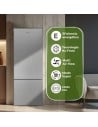 Combi Libre Instalación - ASPES AC185602ENFX, Inox, Altura 1.86 m, No Frost