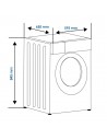 Secadora Bomba de Calor - HYUNDAI HSB900A2D, 9 kg, Blanco, Display Táctil