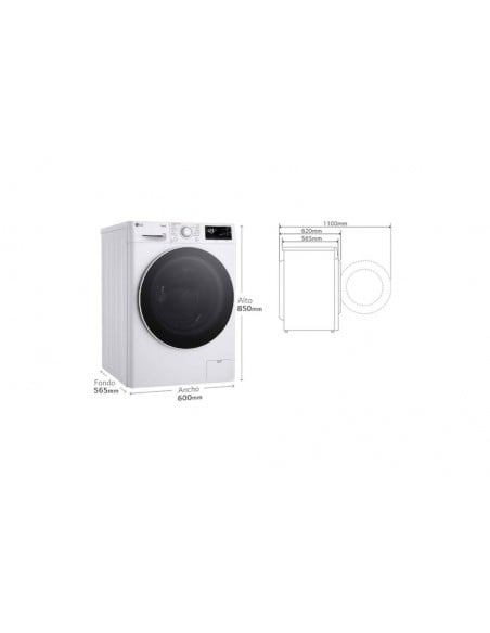 Lavadora Secadora - LG F4DR5509A0W,...