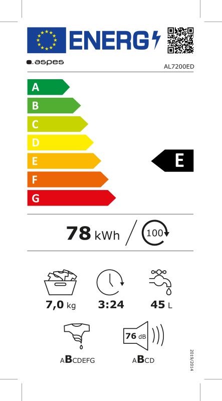 Etiqueta de Eficiencia Energética - AL7200ED