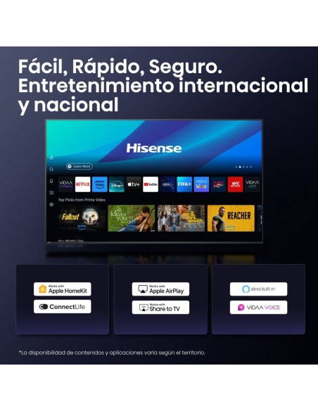 TV LED - HISENSE 55A6Q, 55", 4K, AI,...