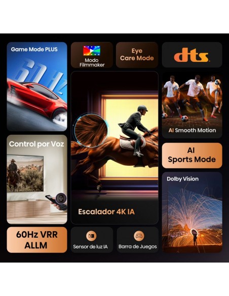 TV LED - HISENSE 55A6Q, 55", 4K, AI,...