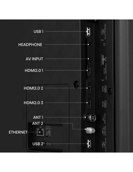TV LED - HISENSE 55A7KQ, 55", 4K,...
