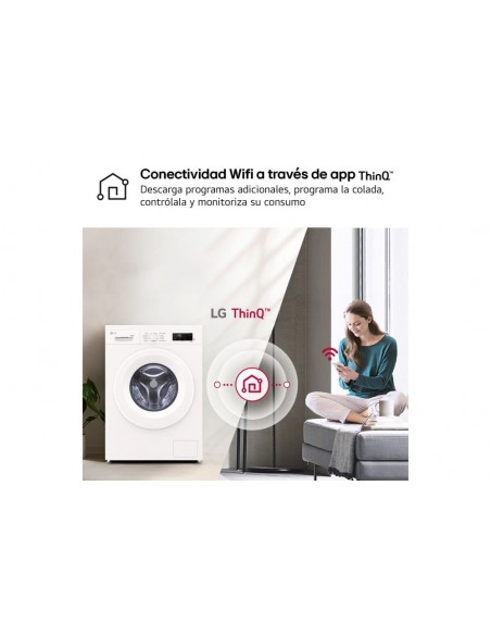 Lavadora Secadora - LG W4X1085NWH,... Lavadora Secadora - LG W4X1085NWH,...