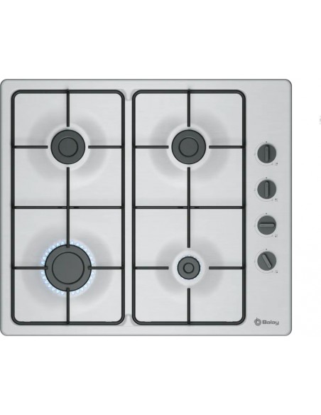 Placa Gas - BALAY 3ETX464BB, Inox, 4... Placa Gas - BALAY 3ETX464BB, Inox, 4...