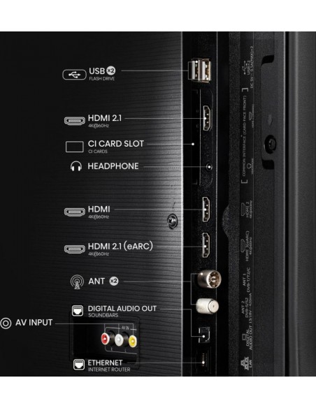 TV LED - HISENSE 43A6Q, 43", 4K, HDr10+ TV LED - HISENSE 43A6Q, 43", 4K, HDr10+