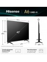 TV LED - HISENSE 43A6Q, 43", 4K, HDr10+ TV LED - HISENSE 43A6Q, 43", 4K, HDr10+