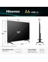TV LED - HISENSE 50A6Q, 50", 4K UHD, Smart TV, AI 4K TV LED - HISENSE 50A6Q, 50", 4K UHD, Smart TV, AI 4K
