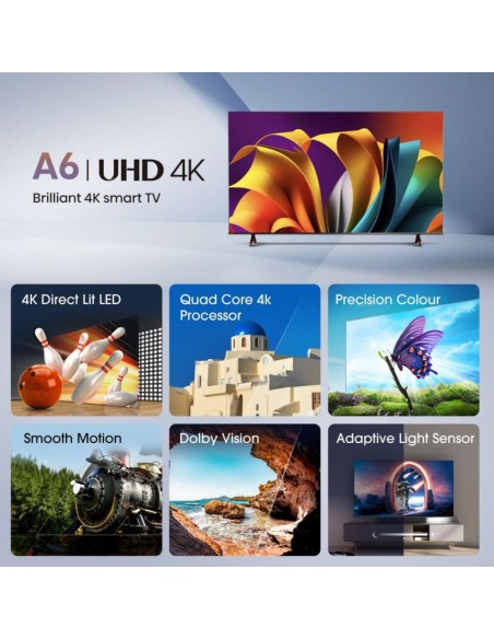 TV LED - HISENSE 65A6N, 65", 4K UHD,... TV LED - HISENSE 65A6N, 65", 4K UHD,...
