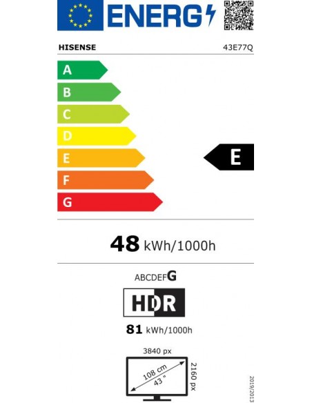 TV QLED - HISENSE TV04224278, 43",... TV QLED - HISENSE TV04224278, 43",...