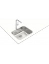 Fregadero Sobre Encimera - TEKA BET 50.40 Plus, 1 Cubeta, Inox