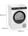 Secadora Bomba Calor - SIEMENS WQ45G2D1ES, Blanco, 9 kg, Eficiencia C