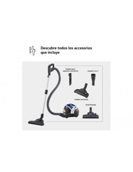 Aspirador - LG VK8506NHAG, Sin Bolsa,...
