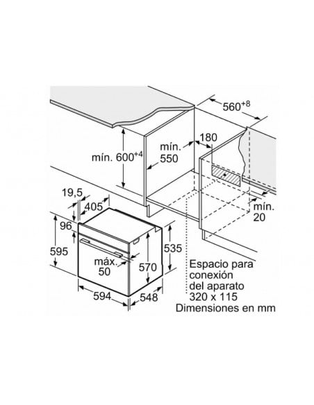 Horno - Siemens HB514AER4, Cristal...