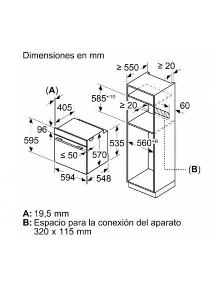 Horno - Siemens HB514AER4, Cristal...