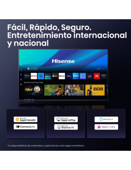 TV LED HISENSE - 65A6Q, 65", 4K UHD,...